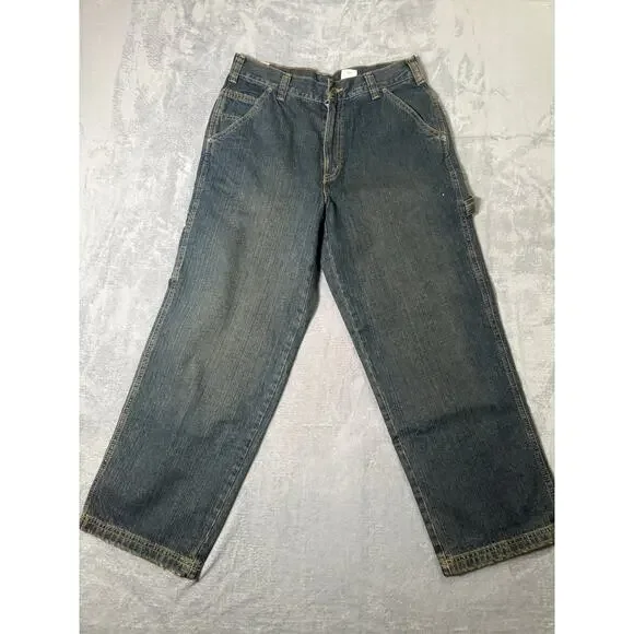 Timberland Straight Leg Jeans Men’s 33x30 Blue Denim Classic Workwear - Picture 1 of 8